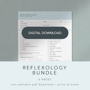 Blue Intake Form | Reflexology Intake Form | Client Intake Form ...