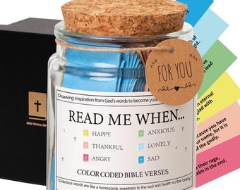 Bible Verse Jar For Encouragement - Great Gift!