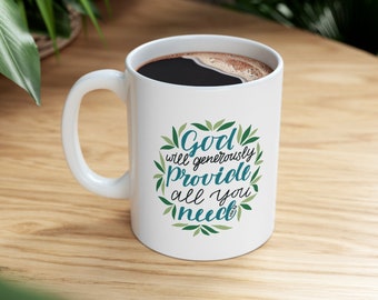 Christian Coffee Mug with Bible verse - Perfect gift for Her!