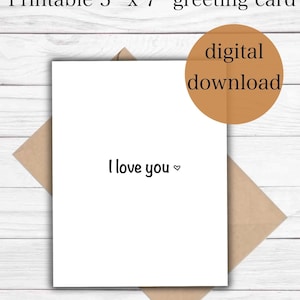 I love you card