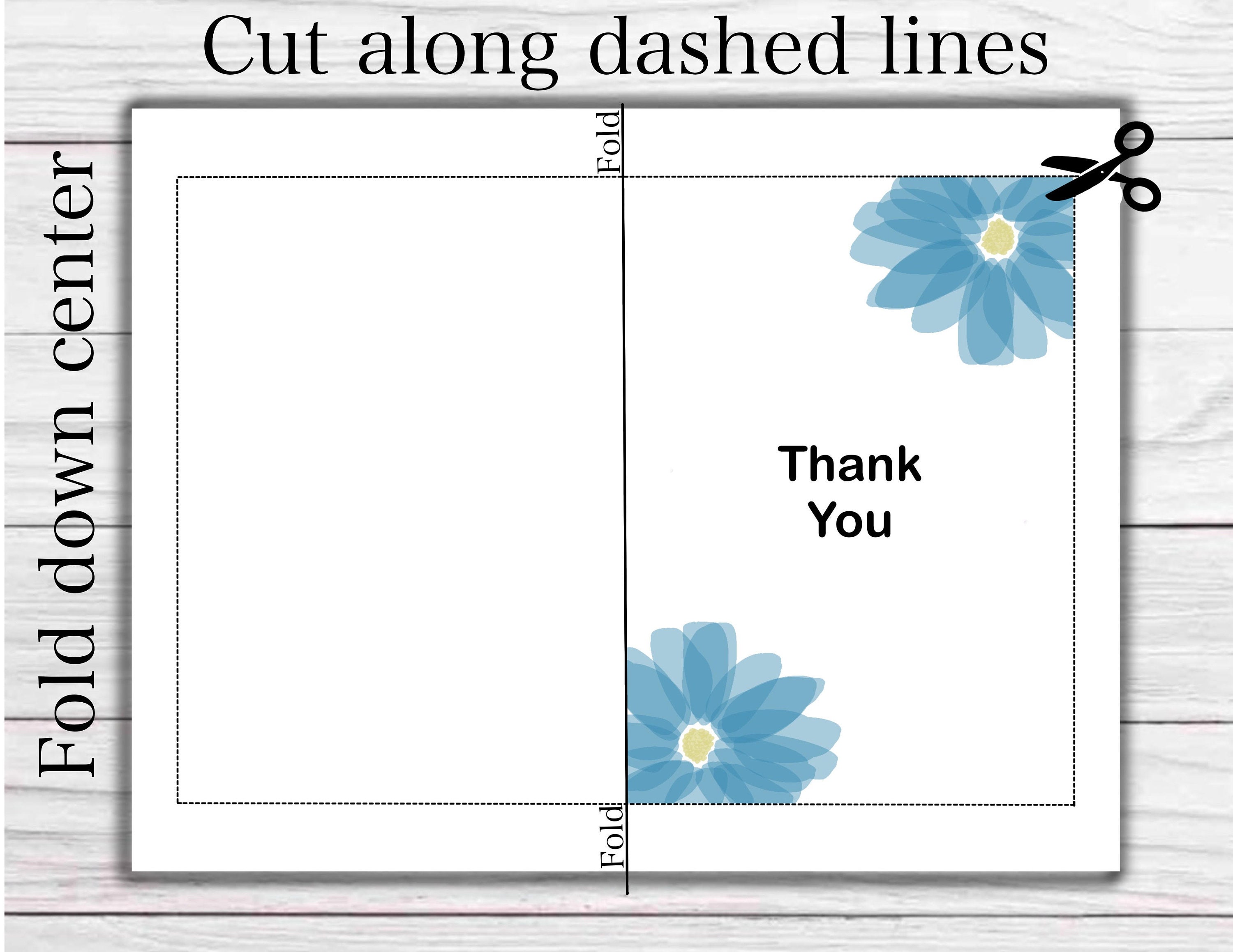 Printable Thank You Card - Etsy