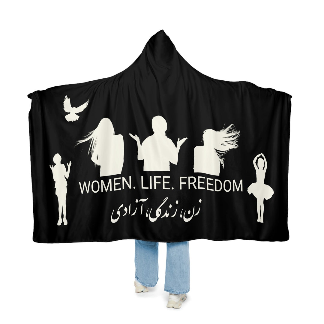 Women. Life. Freedom. Wearable Protest Sign/hooded Blanket Etsy