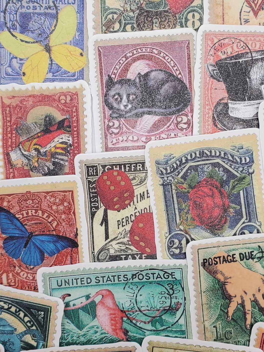 Stickers POSTAGE. Alice Inspired. Stickers for Notebooks Lockers or ...