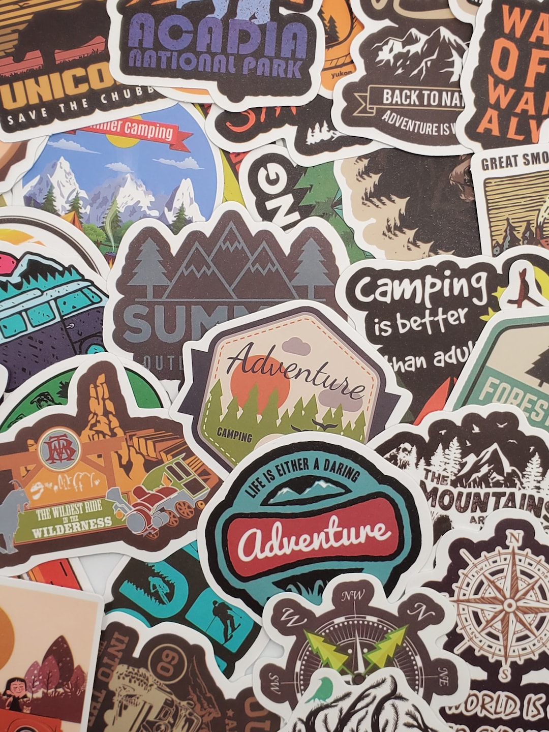 Stickers For Notebooks Stickers OUTDOORS. Stickers for Notebooks Lockers or Laptops. 25 Count ...