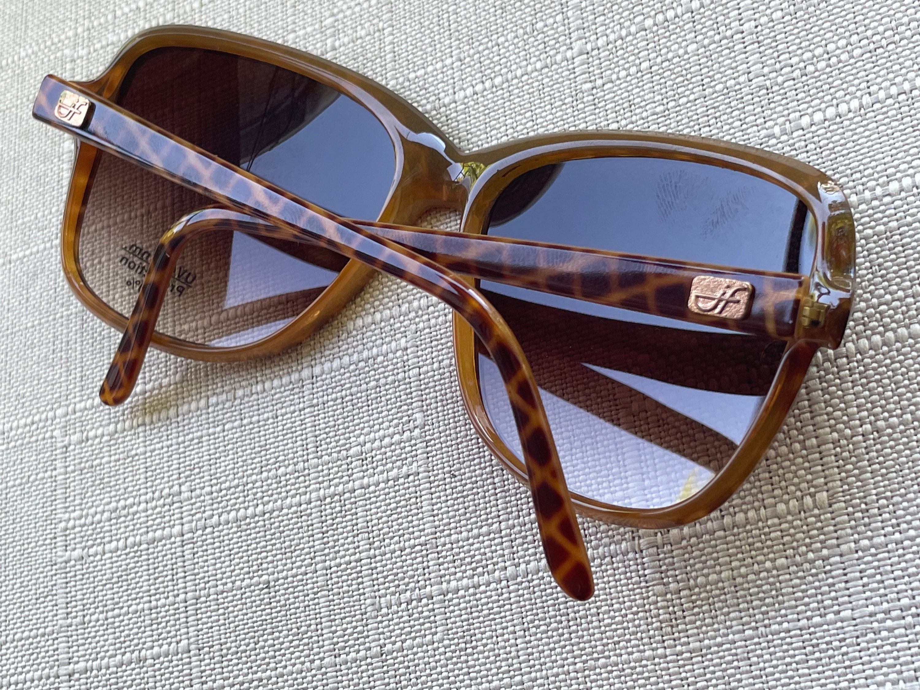 Jacquas Fath Sunglasses Brown Frame Women Eye Wear Shades JF008 Made in France Jacquas Fath Sunglasses Brown Frame Women Eye Wear Shades  main image 3