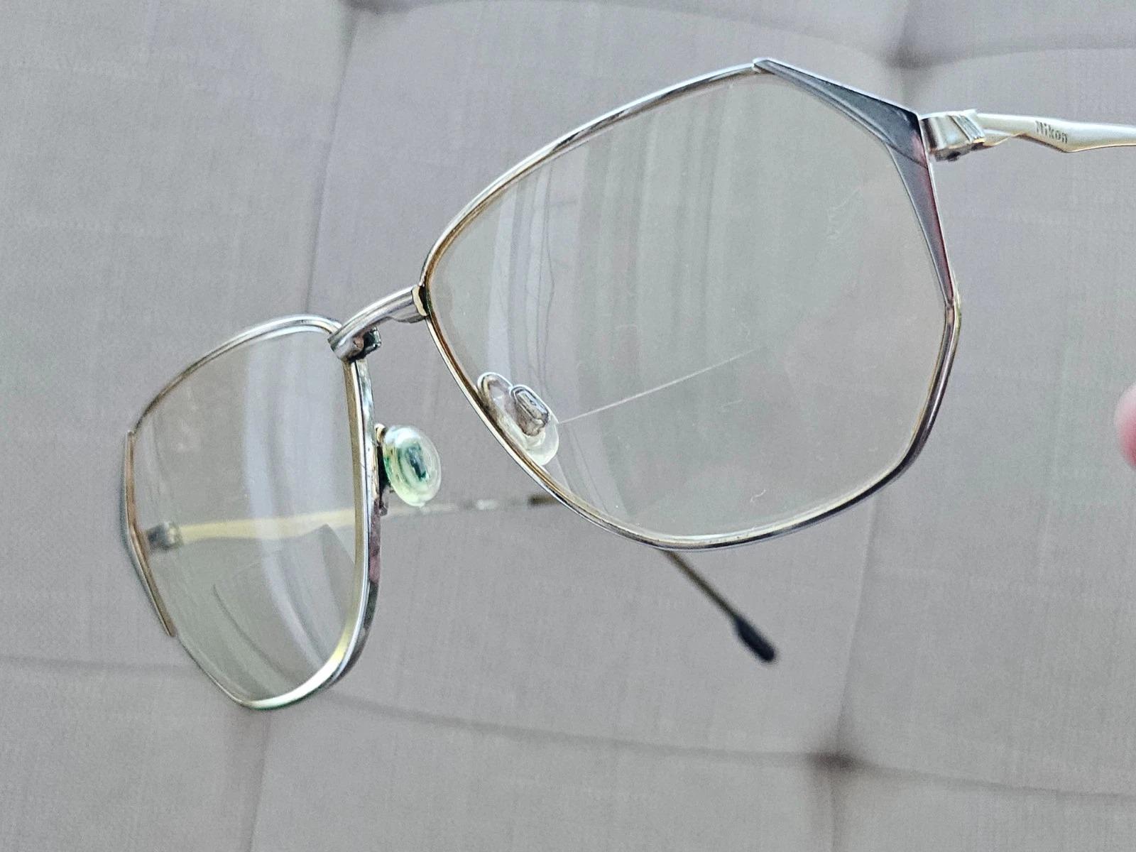 Vintage Nikon Titanium Eyeglasses Frame Gold Tone NC51 Eye Wear Glasses Nikon NK 4051 0076 Vintage 80s Glasses Frames – Ed & Sarna  main image 4