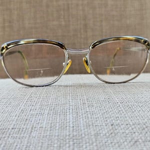Vintage Safilo Women Glasses Frame Silver Tone 50[]18 135 Eyeglasses Eye Wear
