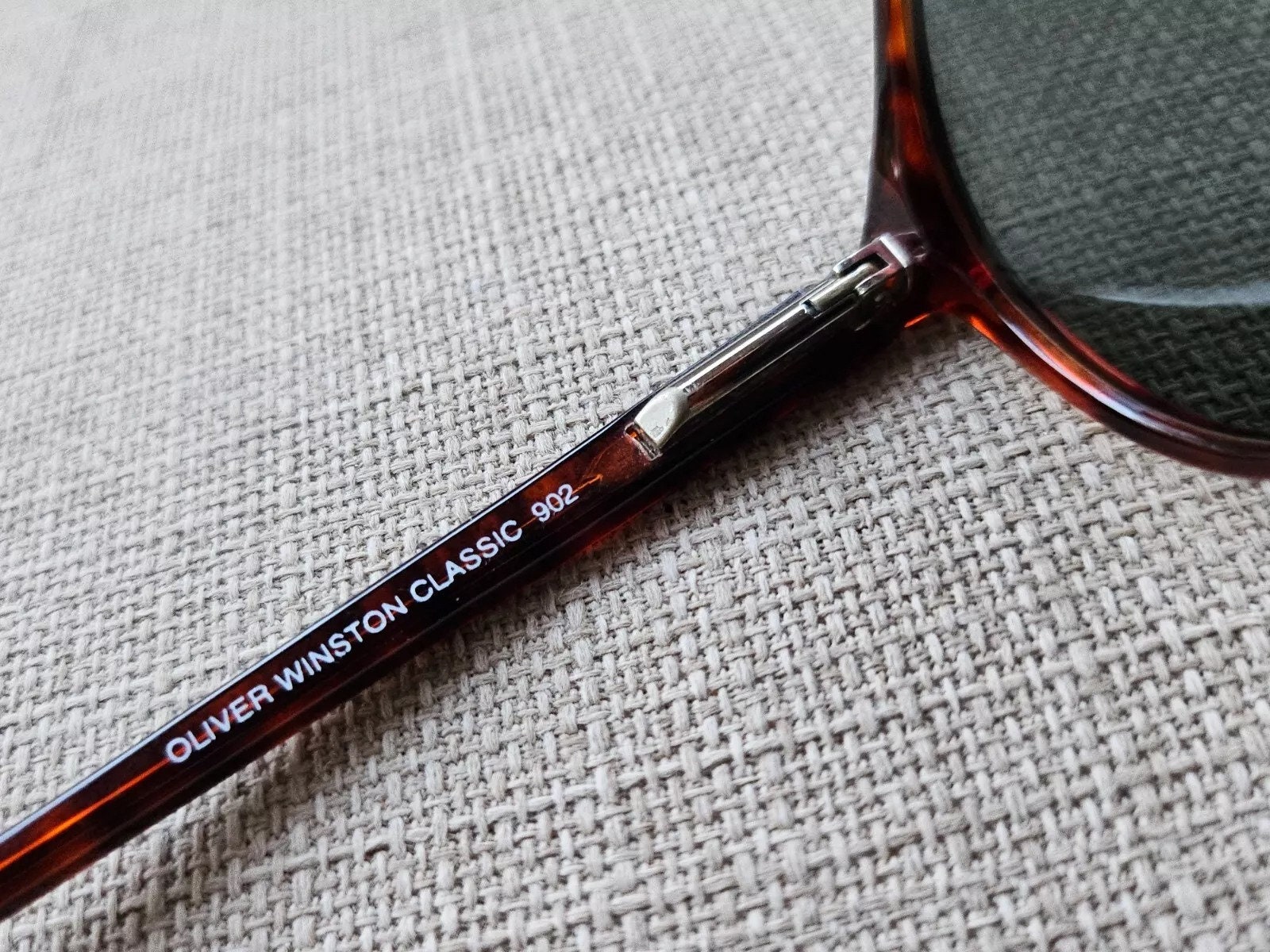 Vintage Oliver Winston Classic Sunglasses Brown Tortoise Frame Made in America Vintage Oliver Winston Classic Sunglasses Brown Tortoise  main image 3