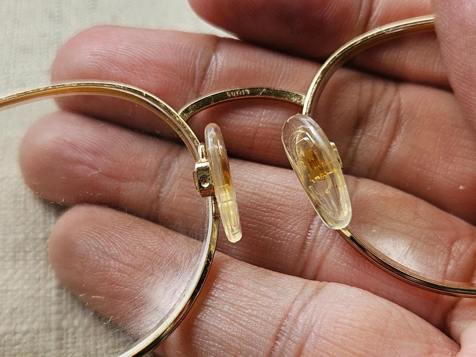 Vintage Loxuttica Women Eyeglasses Frame GOLDELETROPLATED Glasses Frame Italy Vintage Luxottica Women Eyeglasses Frame GOLDELETROPLATED  main image 2