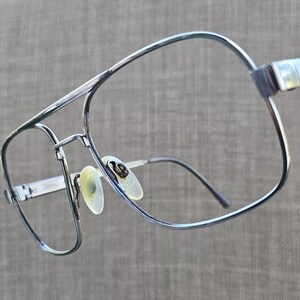 Vintage Men Eyeglasses/Glasses Frame Safilo Silver Tone Men Sunglasses Frame