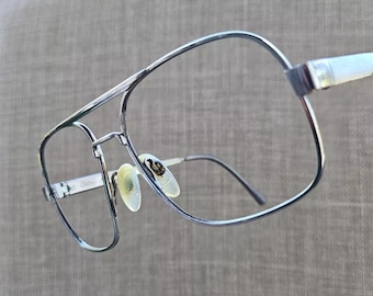 Vintage Safilo Silver Tone Men's Eyeglasses Frame