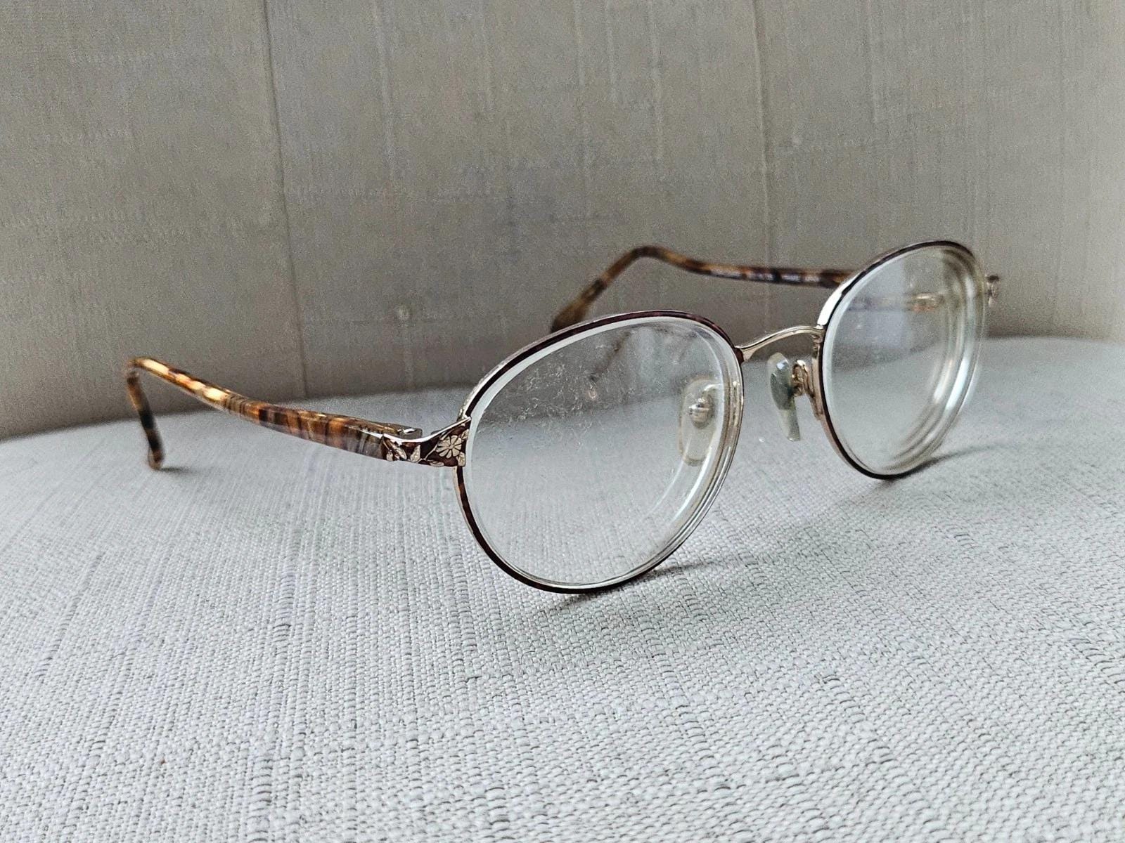 Vintage Laura Ashley Eyeglasses Frame Gold/brown Tone  display picture 2