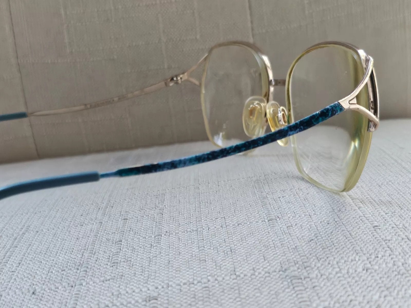 Vintage Rodenstock Eyeglasses Frame R0847 Metal Half Rim Glasses 56[]17 ...