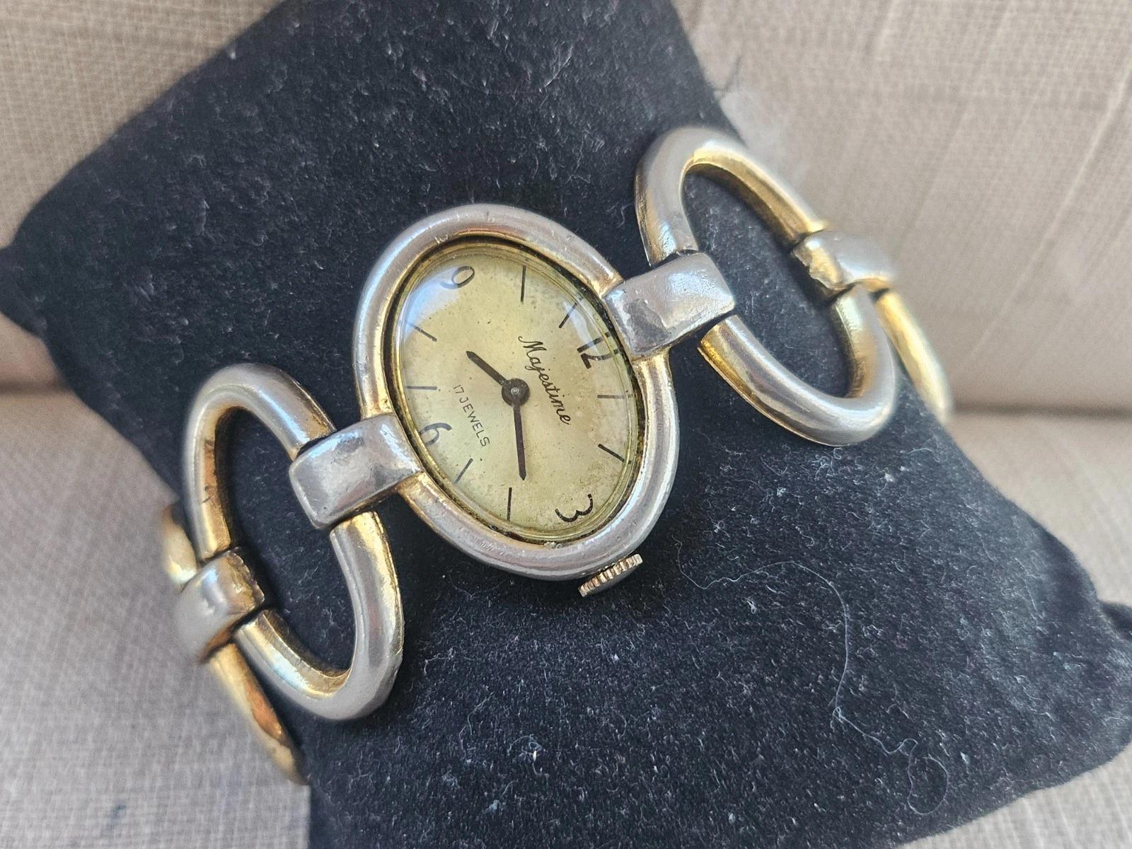 Vintage Majestime Wristwatch Manual Winding 17 Jewels Gold Tone Analog Watch Majestime Watch - Etsy main image 3