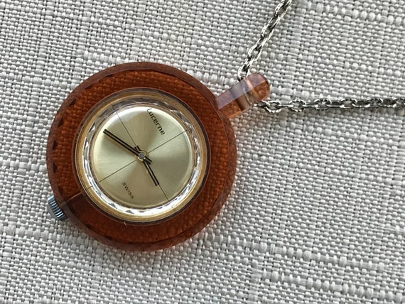 Swiss Lucerne Pendant Watch - 1970's. - Ruby Lane