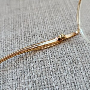 Spring Loaded Spectacle Frames Escada Vintage Glasses Frame Half Rim Gold Tone Women Eyeglasses Frame ...