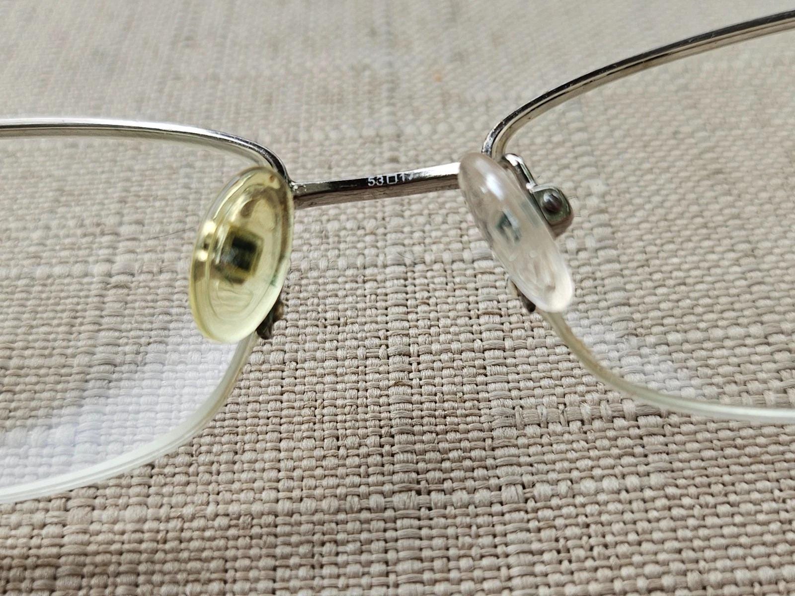 Vintage Tura Women Eyeglasses Frame Silver Tone Glasses Half  display picture 1