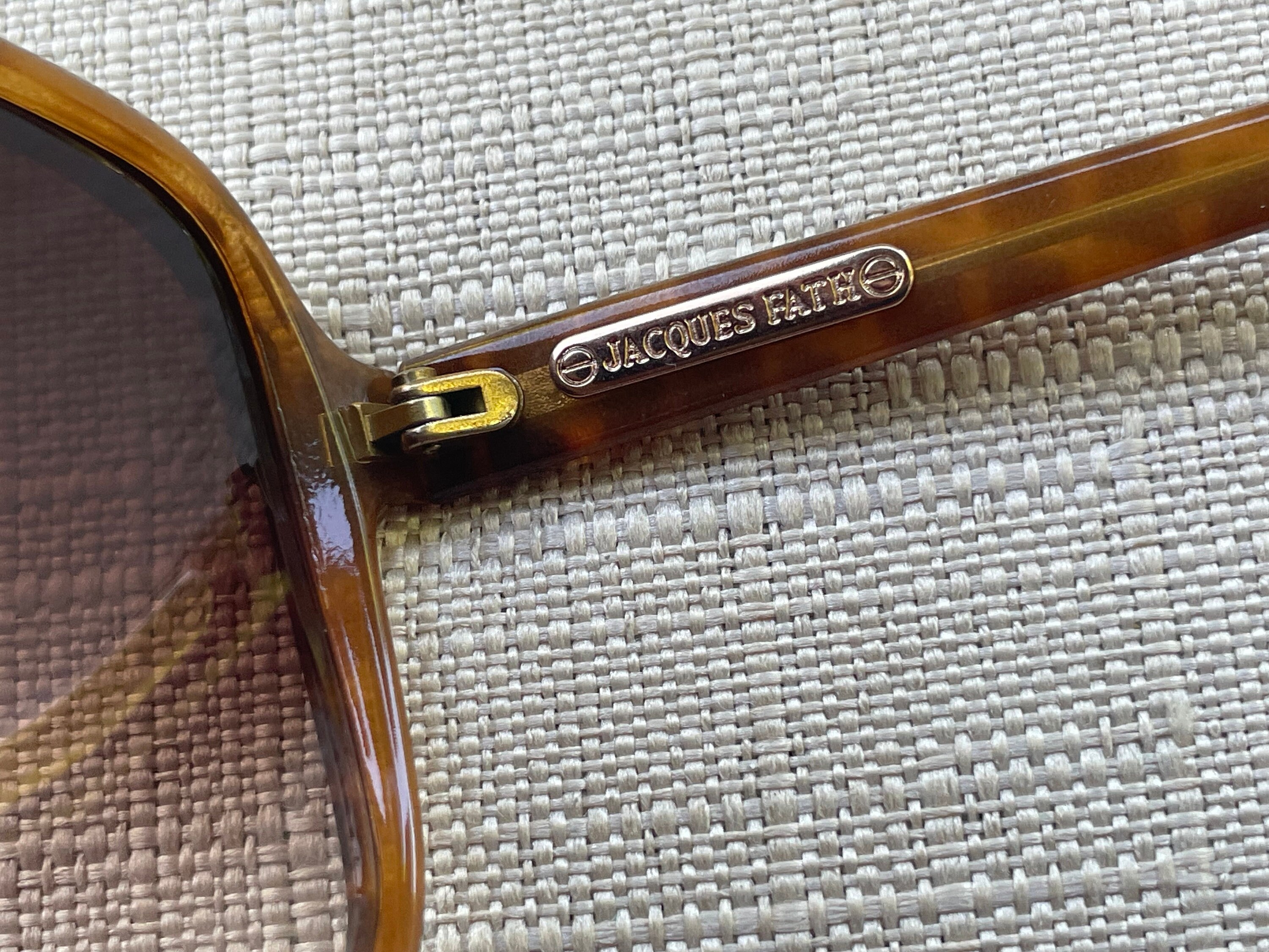 Jacquas Fath Sunglasses Brown Frame Women Eye Wear Shades JF008 Made in France Jacquas Fath Sunglasses Brown Frame Women Eye Wear Shades  main image 2