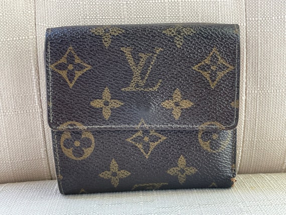 Vintage Louis Vuitton Wallet Card Holder Brown Le… - image 2