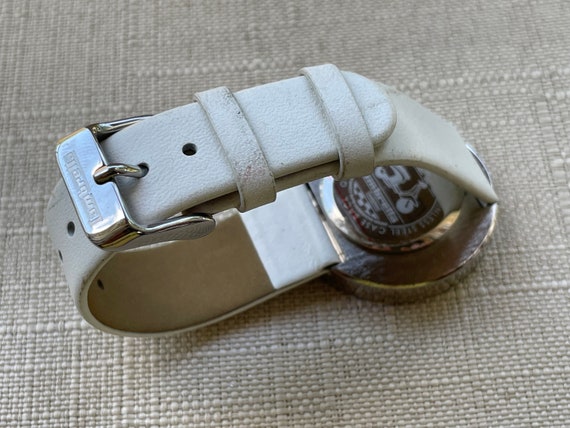 Bracelet En Cuir Blanc Basique BN-W - Neuf Avec étiquettes - Pour Montre