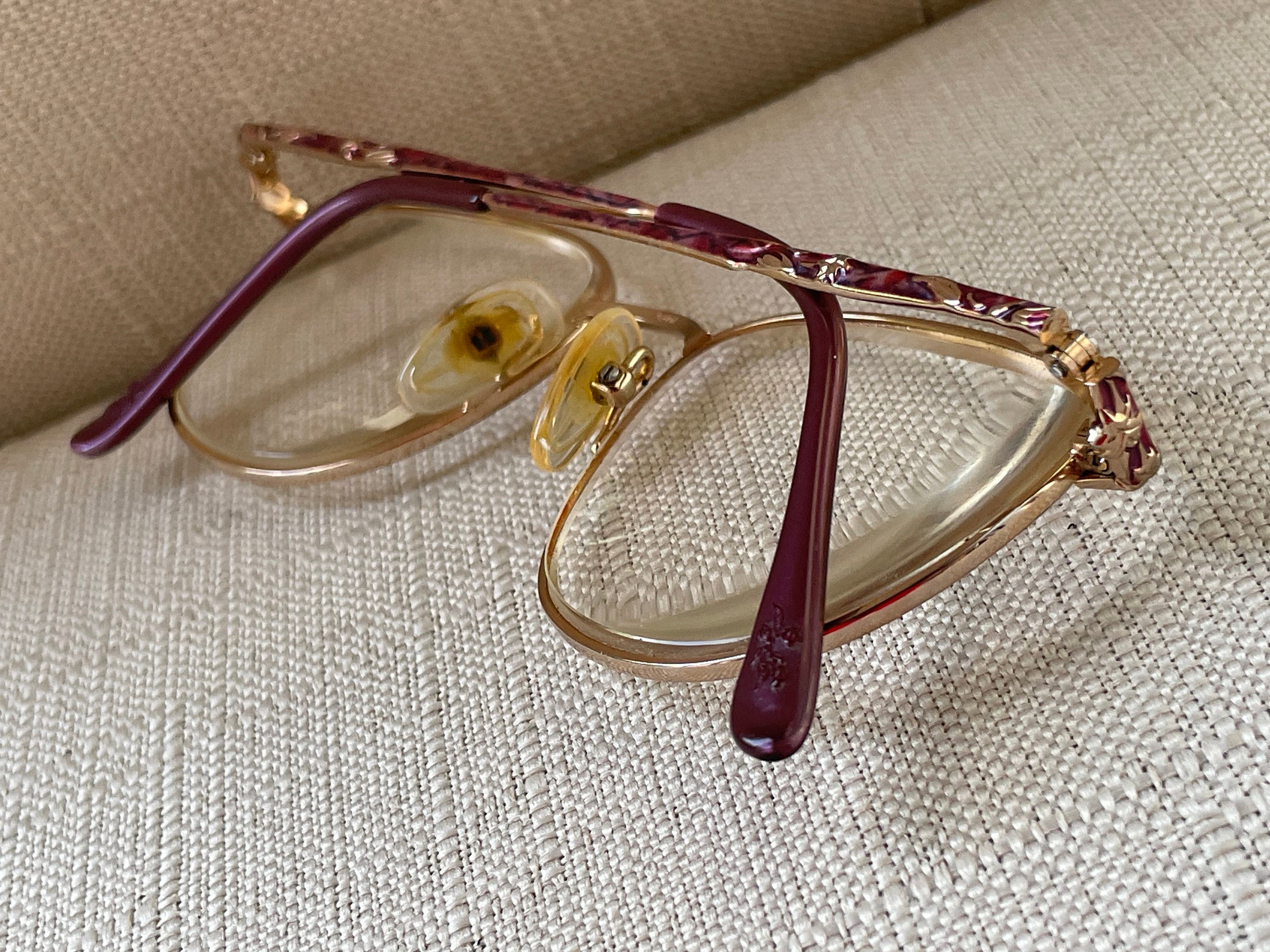 Vintage Laura Ashley Women Eyeglasses Frame LYDIA Gold Tone  display picture 1
