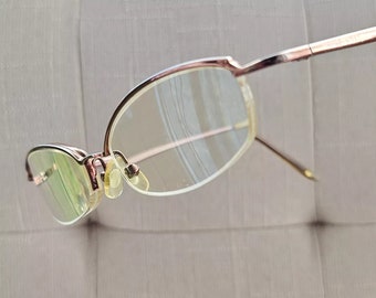 Vintage Tura Women Eyeglasses Frame Gold Tone Half Rim  display picture 1