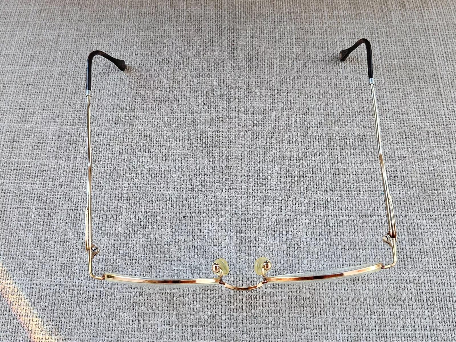 Escada Vintage Glasses Frame Half Rim Gold Tone Women  display picture 2