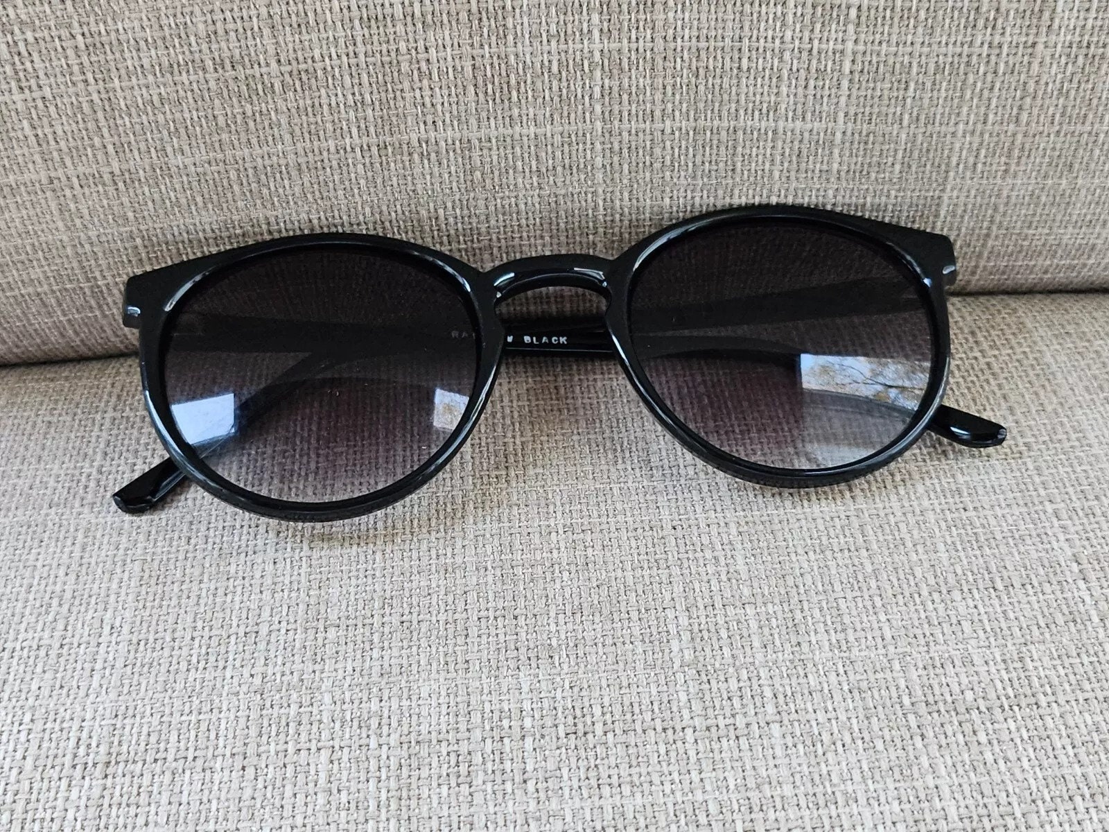 Vintage Sunglasses Unisex Eyewear RAINBOW BLACK Shades Women  display picture 1