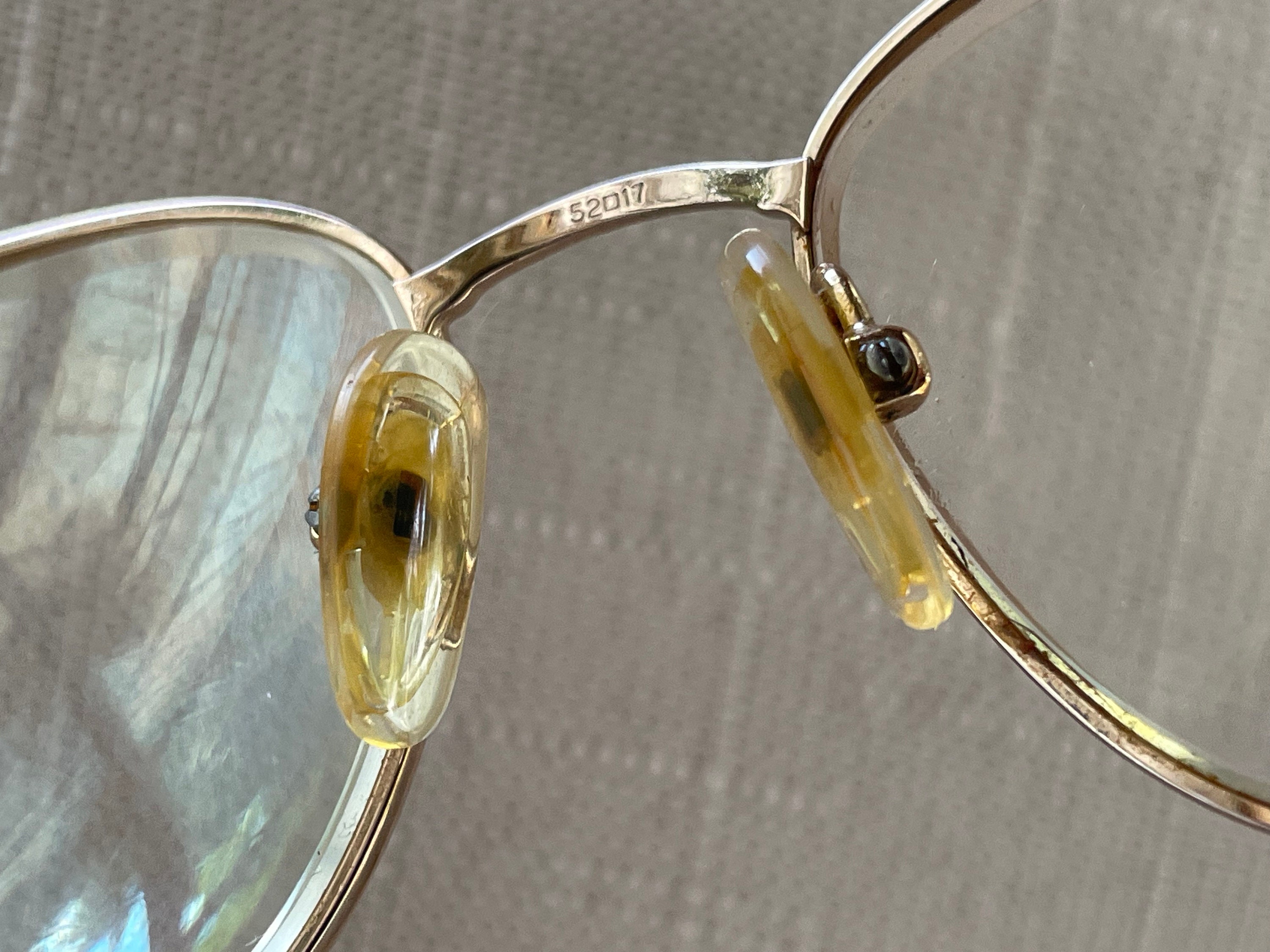 Vintage Laura Ashley Women Eyeglasses Frame LYDIA Gold Tone