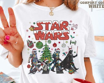 Disney Christmas Shirt, Star Wars Christmas Shirt, Disney Star Wars Shirt,Starwars Characters Christmas Shirt,Merry Force Be With You