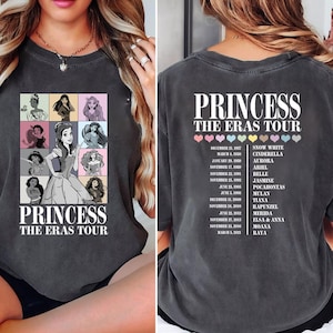 Comfort Colors® Princess Belle The Eras Tour Shirt, Princess Tour Shirt, Vintage Disney Shirt, Disney Princess Shirt, Princess Eras Tour