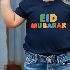 Eid Mubarak Toddler Shirts, Ramadan Kids Shirt, Muslim Youth Shirt, Islamic Gifts, Muslim Kids Clothing, Ramadan Gift, Eid Youth Shirt