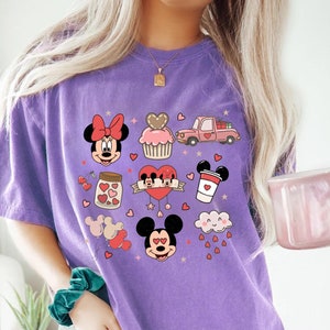 Mickey and Minnie Comfort Colors Shirt, Disneyland Love Shirt, Disney Mickey Minnie  Love Shirt, Mickey and Minnie T-Shirt, Disneyland Love