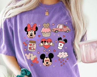 Mickey und Minnie Comfort Colors Shirt, Disneyland Love Shirt, Disney Mickey Minnie Love Shirt, Mickey und Minnie T-Shirt, Disneyland Love