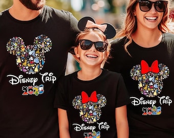 Disney reis 2025 shirts, familie Disney, Disneyworld shirts, Disneyland shirt, Disney vakantie shirts, Disney familie shirts, bijpassende shirts