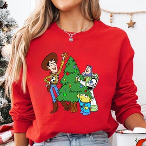 Disney Pixar Toy Story Christmas Shirt, Disney Family Christmas Party 2024, You&#39;ve Got A Friend In Me, Disney Group Christmas Sweatshirt