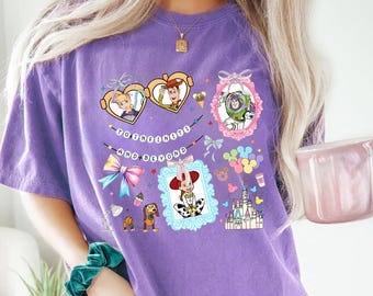 To Infinity and Beyond Shirt, Comfort Colors Toy Story Characters Tee, Toy Story T-Shirt, Toy Story Land Sweatshirt, Toy Story Birthday Gift