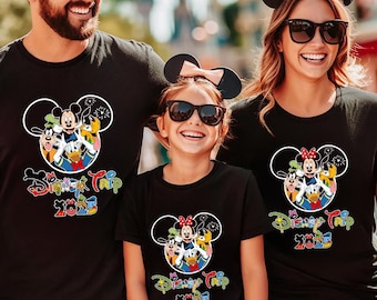 Disney reis 2025 shirts, familie Disney, Disneyworld shirts, Disneyland shirt, Disney vakantie shirts, Disney familie shirts, bijpassende shirts