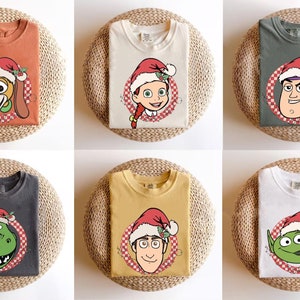 Toy Story Characters Christmas Group Shirt, Toy Story Xmas Kids Shirt, Disney Christmas Toddler Sweatshirt, Disney Xmas Baby Bodysuit