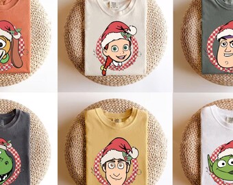 Toy Story Characters Christmas Group Shirt, Toy Story Xmas Kids Shirt, Disney Christmas Toddler Sweatshirt, Disney Xmas Baby Bodysuit