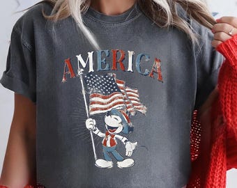 4. Juli Mickey Shirt, Mickey Shirt, Disney Fourth of Jul Shirt, 4.Juli Shirt, Amerika Mickey Shirt, Disney Patriotic Shirt