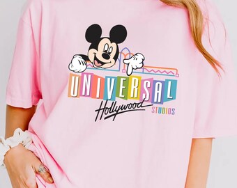 Maglietta Universal Hollywood Studio Comfort Color®, Maglietta Hollywood Studio, Maglietta Topolino, Maglietta Disney, Maglietta Disney