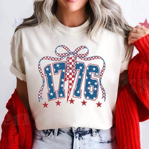 Chemise Comfort Colors® drapeau américain 1776, chemise carte des États-Unis d'Amérique, t-shirt God say you are, verset biblique du 4 juillet, drapeau des États-Unis, t-shirt American Girl,