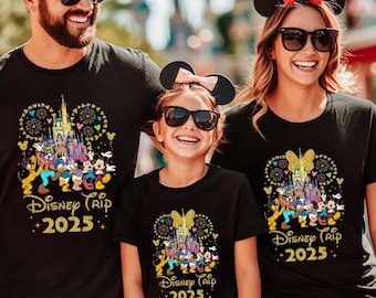 Disney Trip Shirts, Disneyland 2025 Shirts, Disney Vacation 2025 T-shirt, Disney Family Matching Shirt, Magical Castle Shirt,Disneyworld Tee