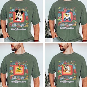 Retro Walt Disneyworld Shirt, Mickey And Friends Shirt, Disney Group Shirt, Disney Family Tee, Disney All Characters Shirt,Disney Trip Shirt