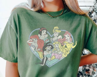 Vintage Princess Sweatshirt, Retro Princess Tour Shirt, Vintage Disney Shirt, Rapunzel Shirt, Ariel shirt, cinderella tee