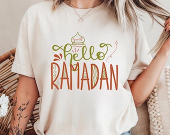 Ciao magliette Ramadan, magliette Eid, maglietta Ramadan Mubarak, maglietta Eid musulmana, maglietta musulmana, maglietta islamica, maglietta religiosa, Ramadan Kareem