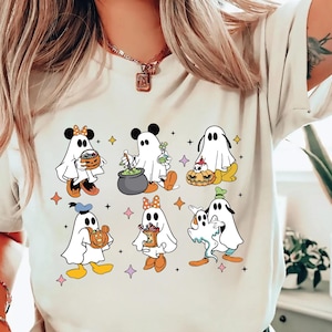 Halloween Disney Shirt, Mickey and Friends Ghost Shirt, Disney Spooky Halloween Tee, Disneyland Vacation Shirts, Disney Ghost Shirt