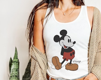 Disney Classic Micky Maus Pose Tank Top, Micky Tank Top, Disneyland Urlaub Urlaub Tank, Disney RetroTank