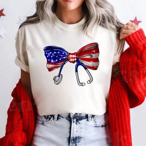 Patriotic Nurse Shirt, Nurse 4th Of July Shirt, Nurse Gift, American Nurse Shirt, Nurse Life Shirt, Memorial Day Gift Shirt, American Flag